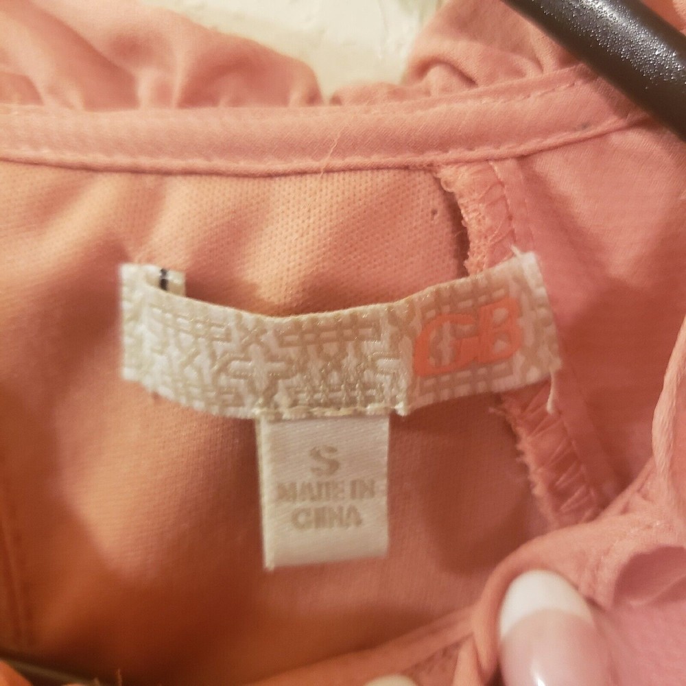 Gianni Bini Womens Short Romper Ruffled Salmon Size Small - Picture 6 of 12